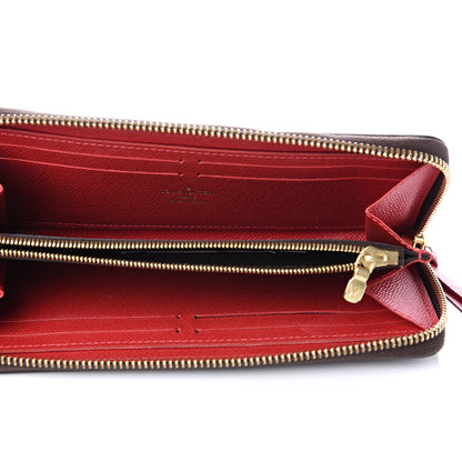 Louis Vuitton Damier Ebene Clemence Wallet Cherry 4 of 8