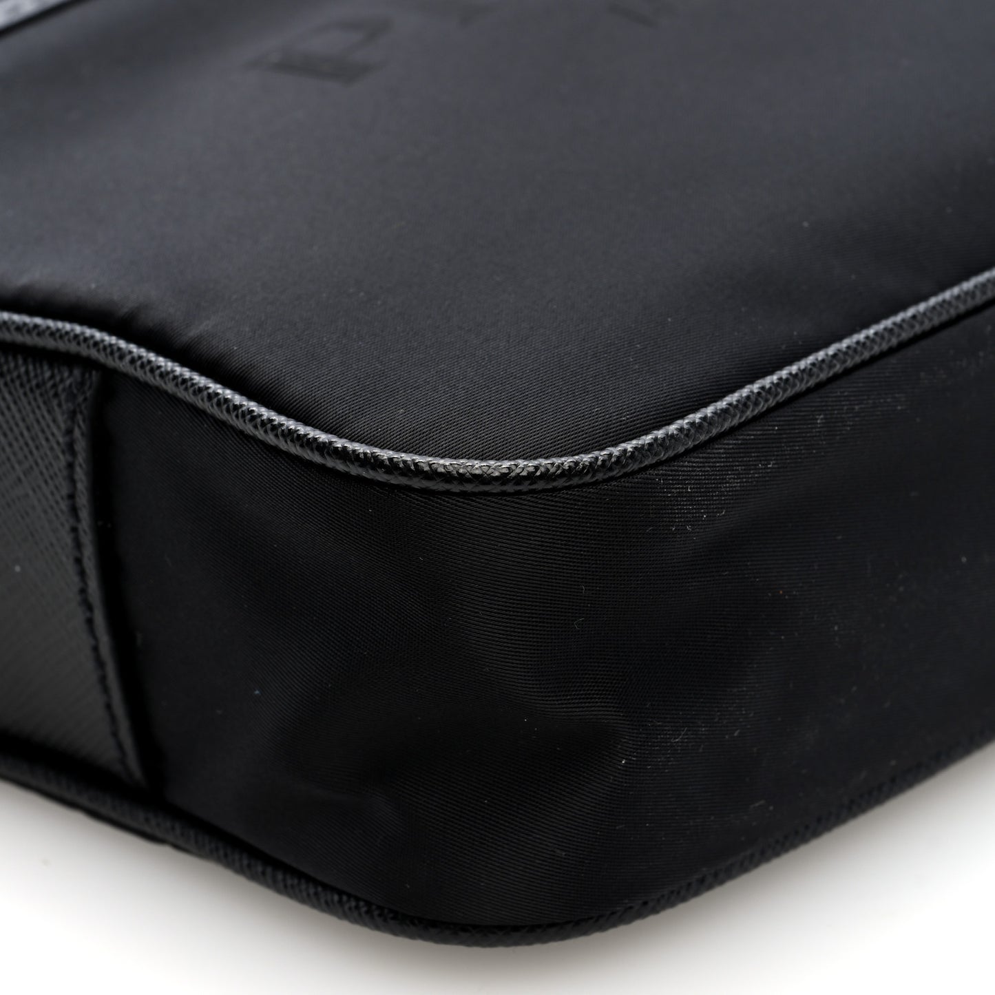 Tessuto Nylon Saffiano Logo Camera Bag Black