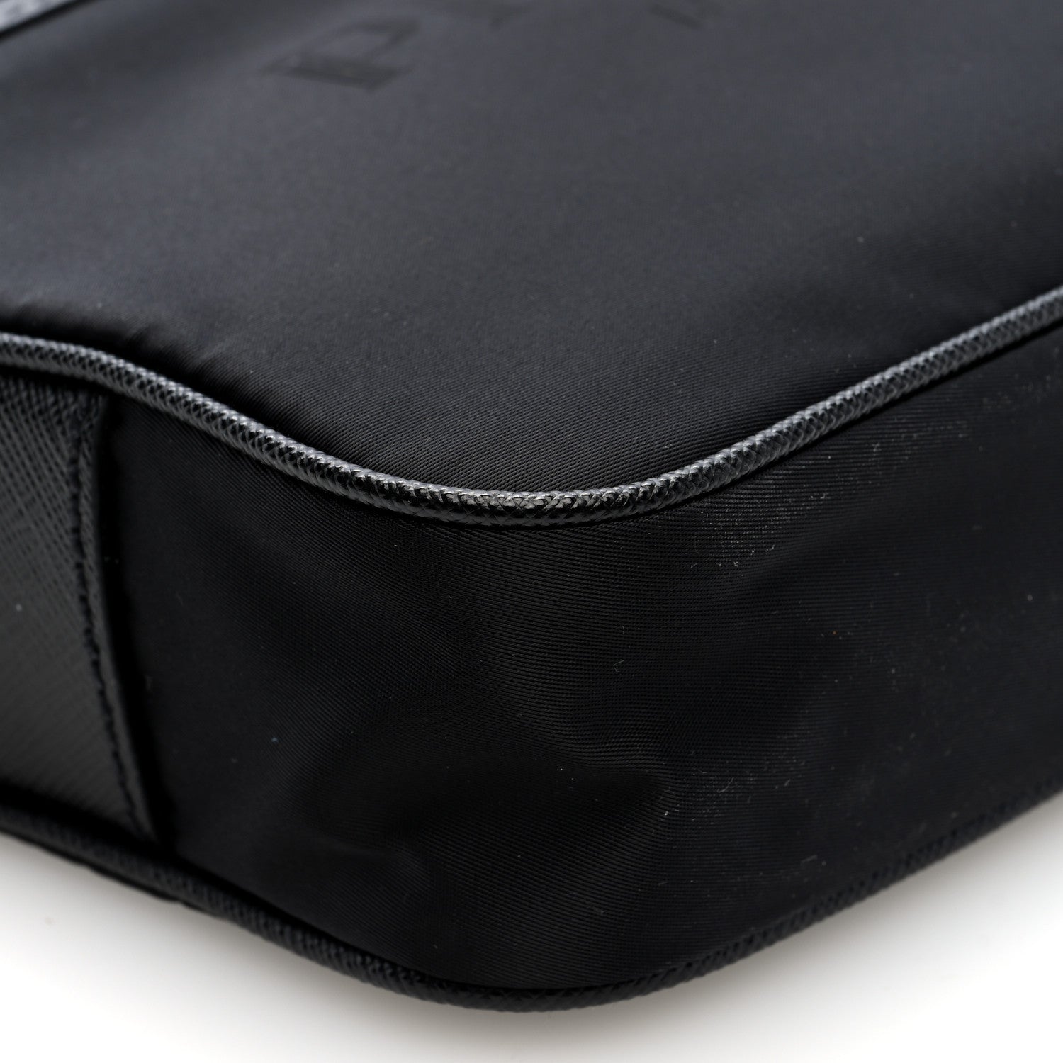 Prada Tessuto Nylon Saffiano Logo Camera Bag Black 8 of 9