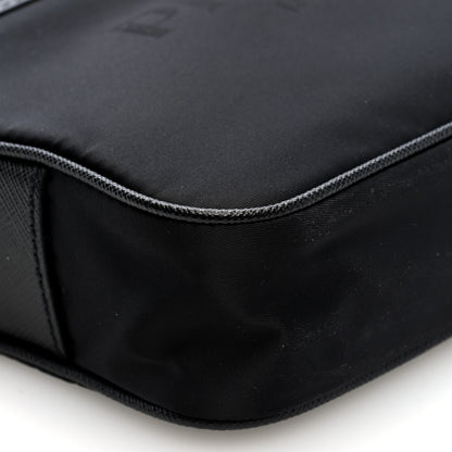 Prada Tessuto Nylon Saffiano Logo Camera Bag Black 8 of 9