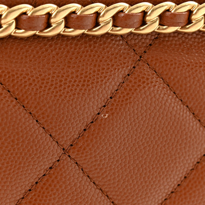 Chanel Caviar Quilted Multi Chain Backpack Light Brown 11 of 16