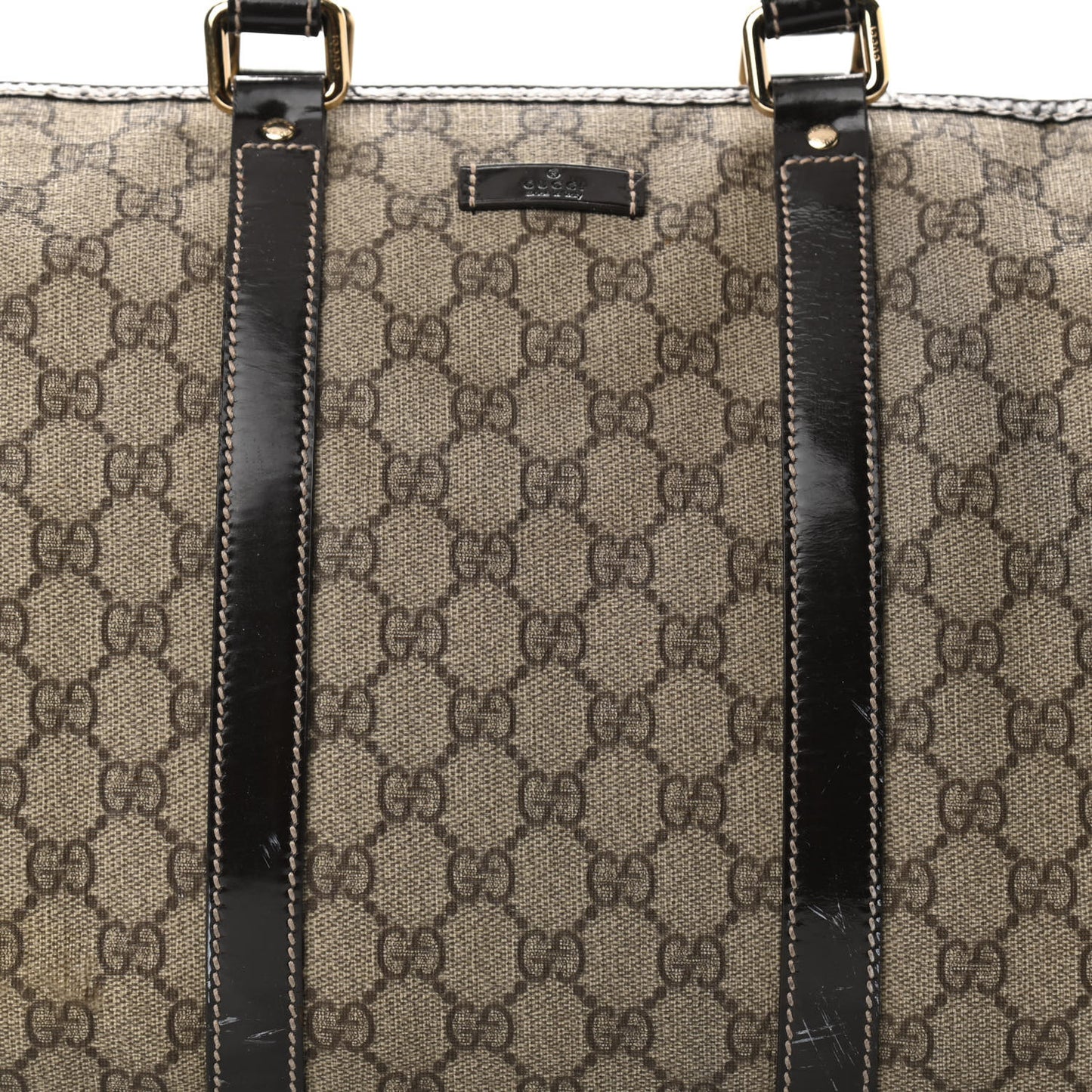 GG Plus Monogram Medium Joy Boston Dark Brown