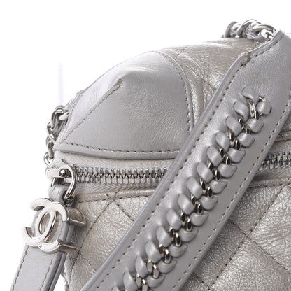 Chanel Metallic Calfskin Camera Case Silver 7 of 10