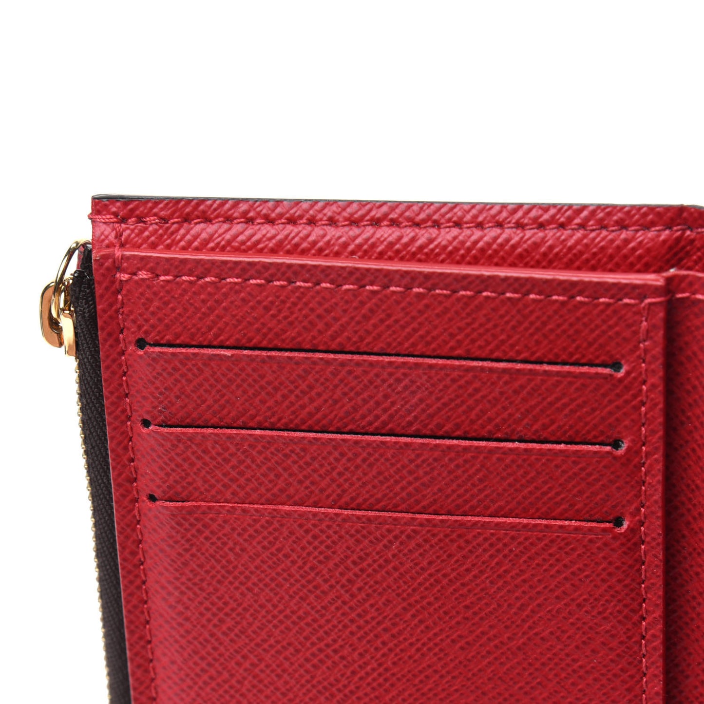 Damier Ebene Victorine Wallet Red