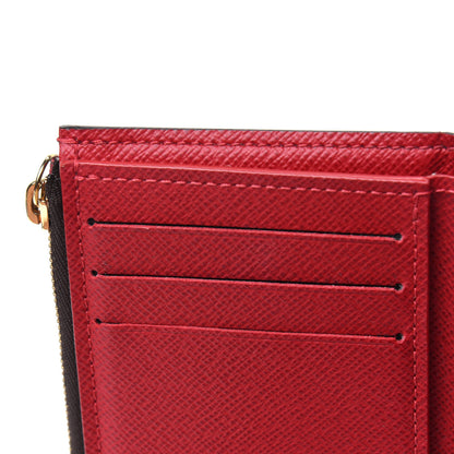Louis Vuitton Damier Ebene Victorine Wallet Red 8 of 12
