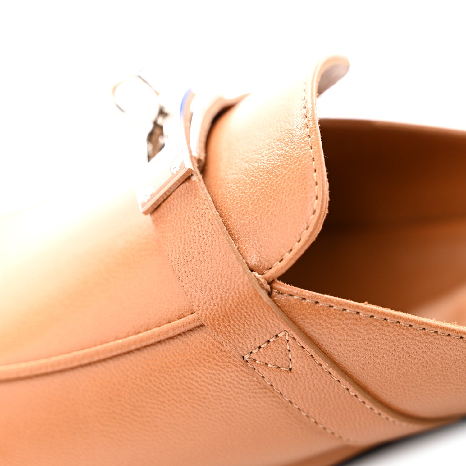 Hermes Goatskin Oz Mules 39.5 Naturel 9 of 11