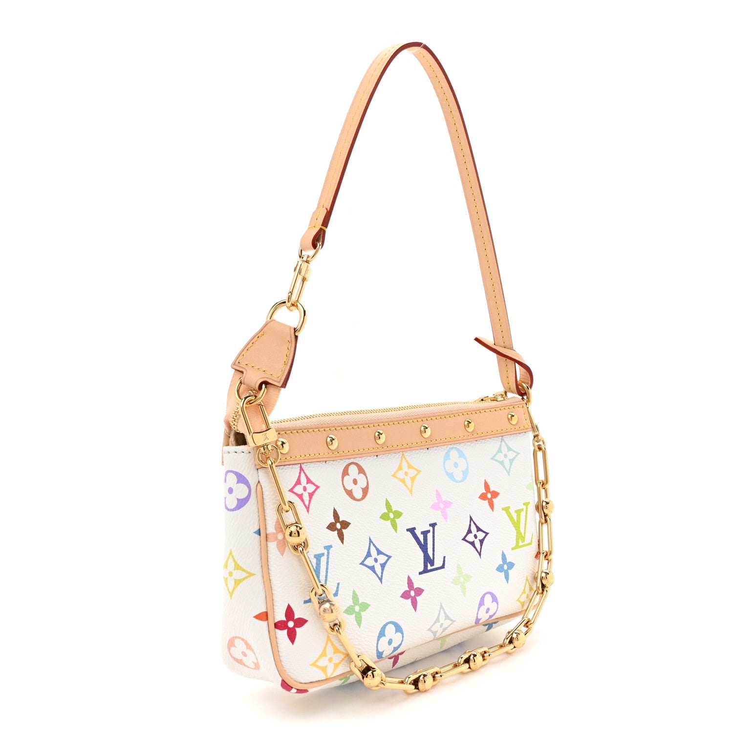 Louis Vuitton LV X TM Monogram Multicolor Pochette Accessories White 3 of 10