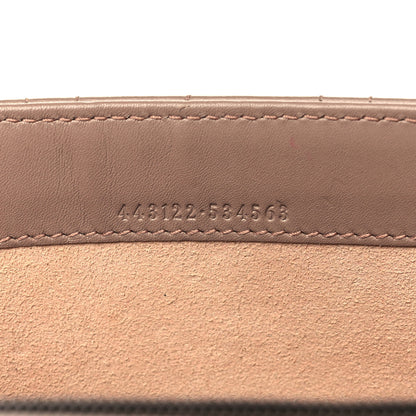 Gucci Calfskin Matelasse Mini Pearly GG Marmont Chain Wallet Porcelain Rose 6 of 8