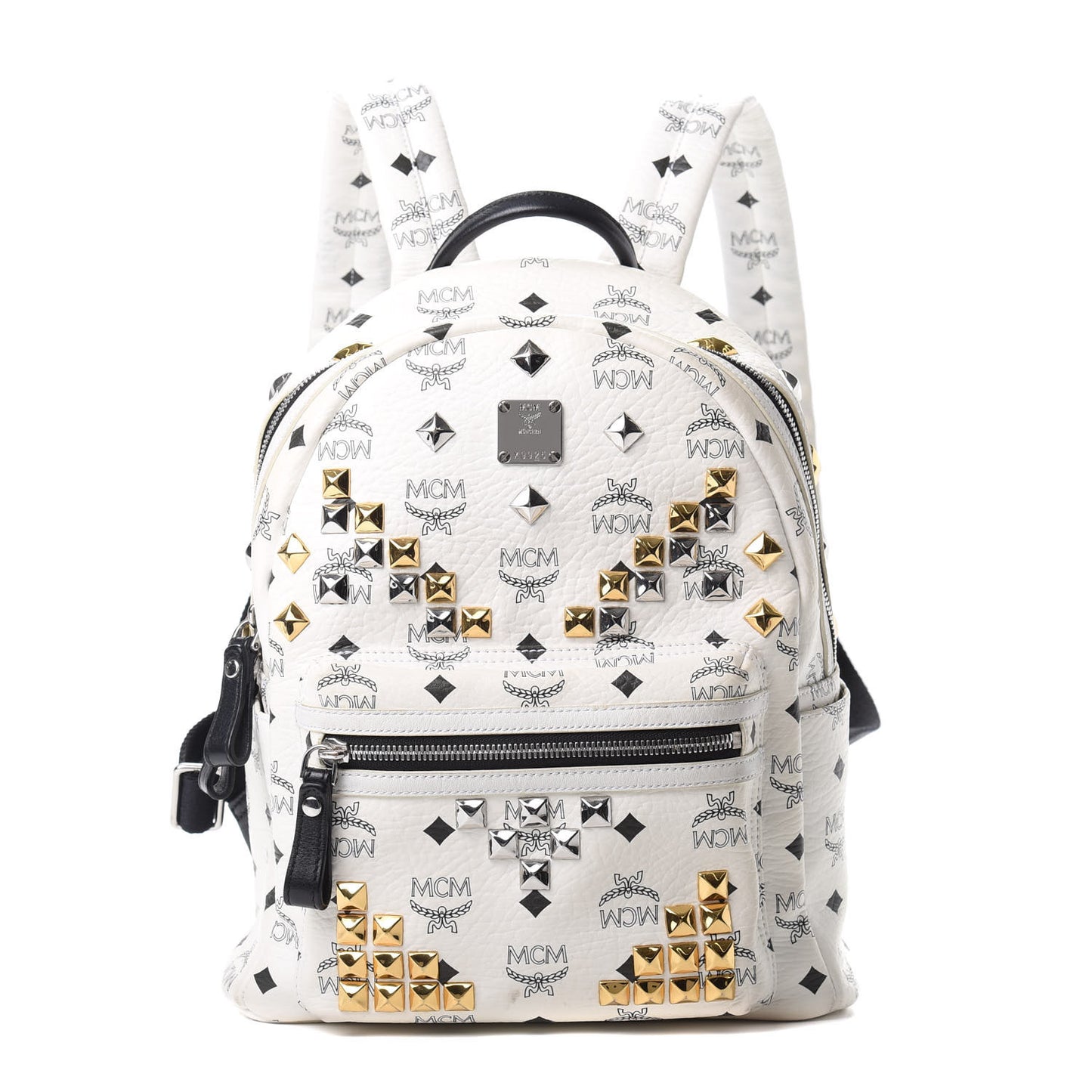 Visetos Studded Small Stark M Backpack White