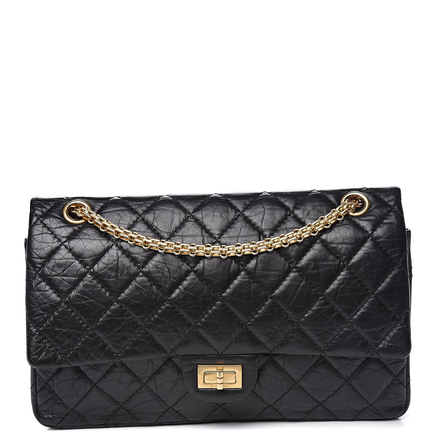 Chanel Aged Calfskin Quilted 2.55 Reissue 226 Flap Black 1 of 13