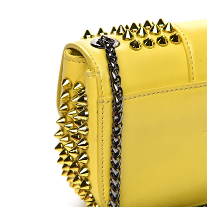 Christian Louboutin Calfskin Spikes Mini Sweety Charity Crossbody Bag Mimosa 9 of 13