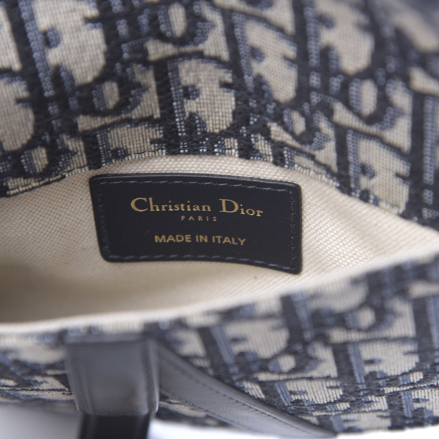 Christian Dior Oblique Saddle Belt Bag Blue 6 of 9