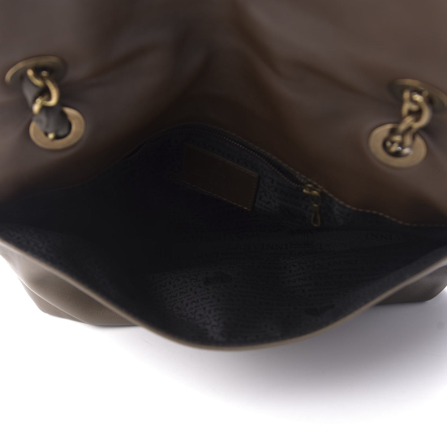 Calfskin Medium Happy Shoulder Bag Brown