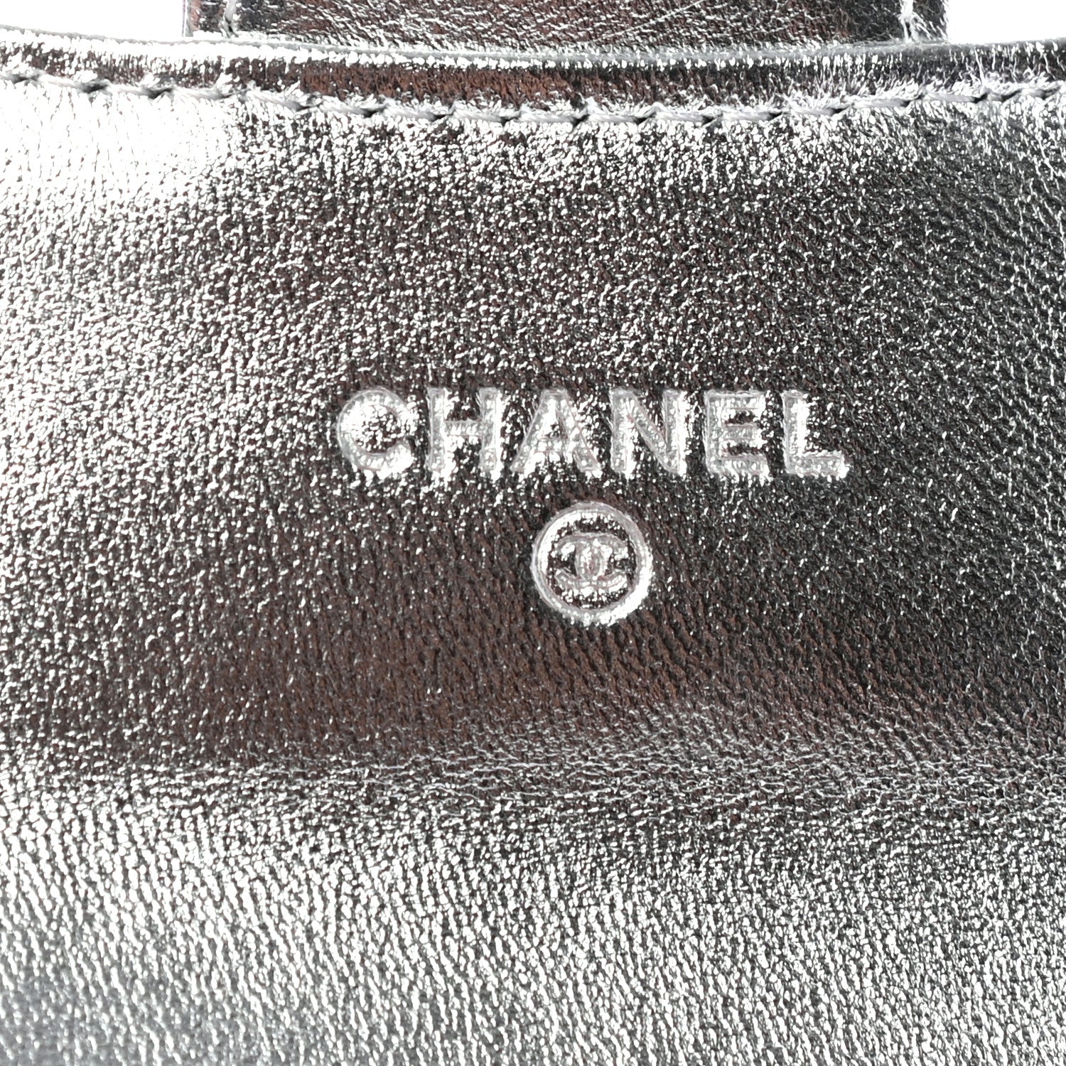 Chanel Gradient Metallic Calfskin Quilted Flap Card Holder Wallet Silver Blue Yellow Purple 6 of 8