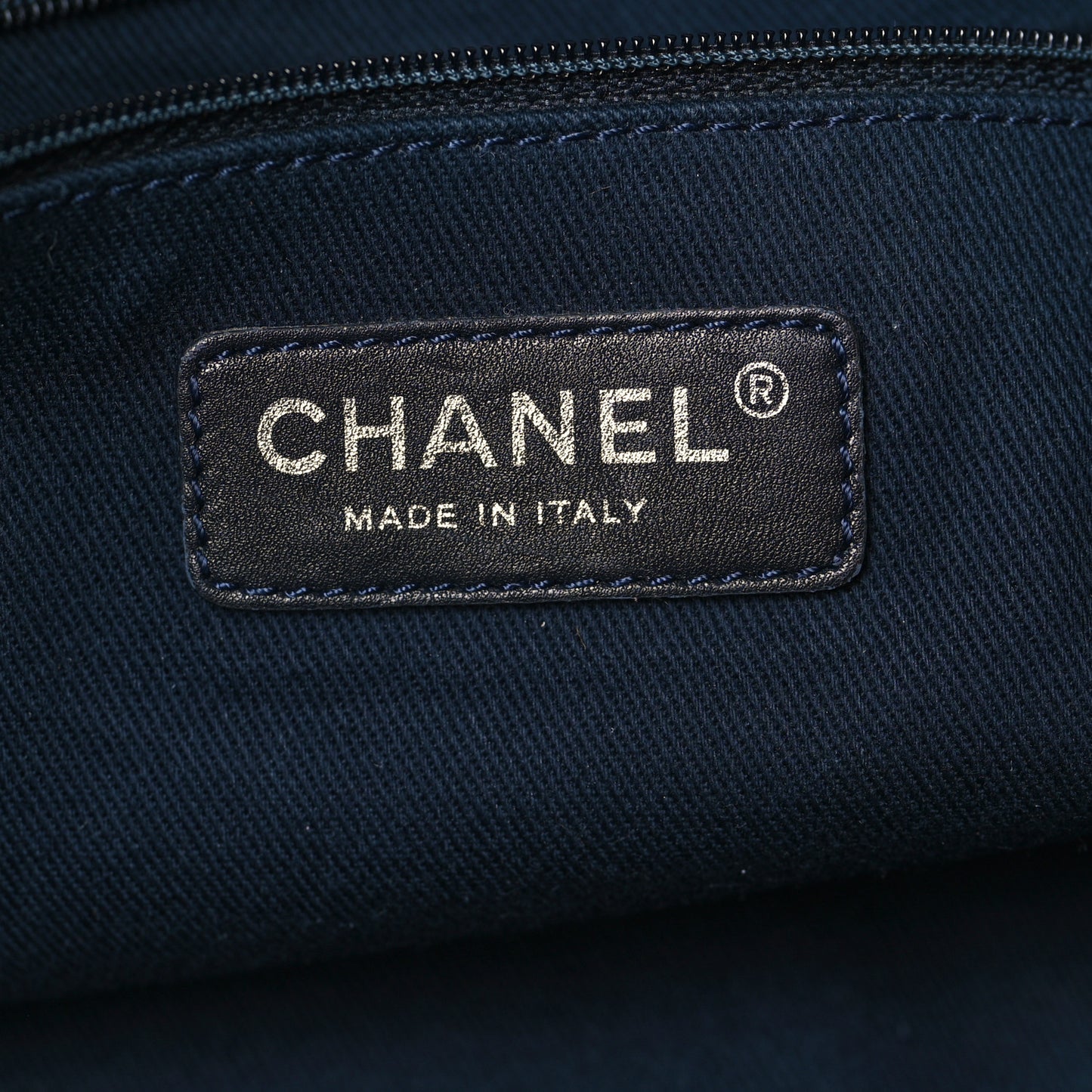Denim Large Shopping Tote Blue