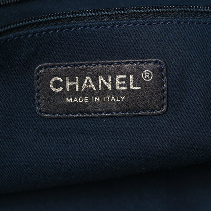 Chanel Denim Large Shopping Tote Blue 6 of 9