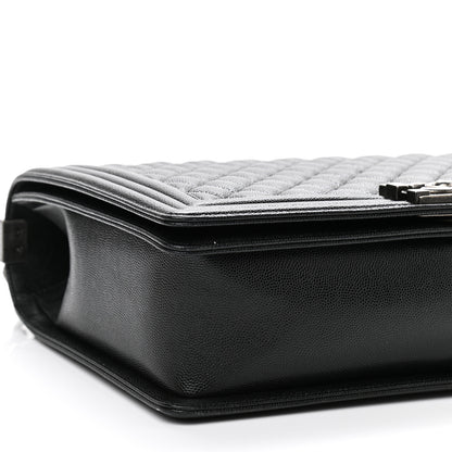 Chanel Caviar Quilted Large Boy Flap Black 9 of 11