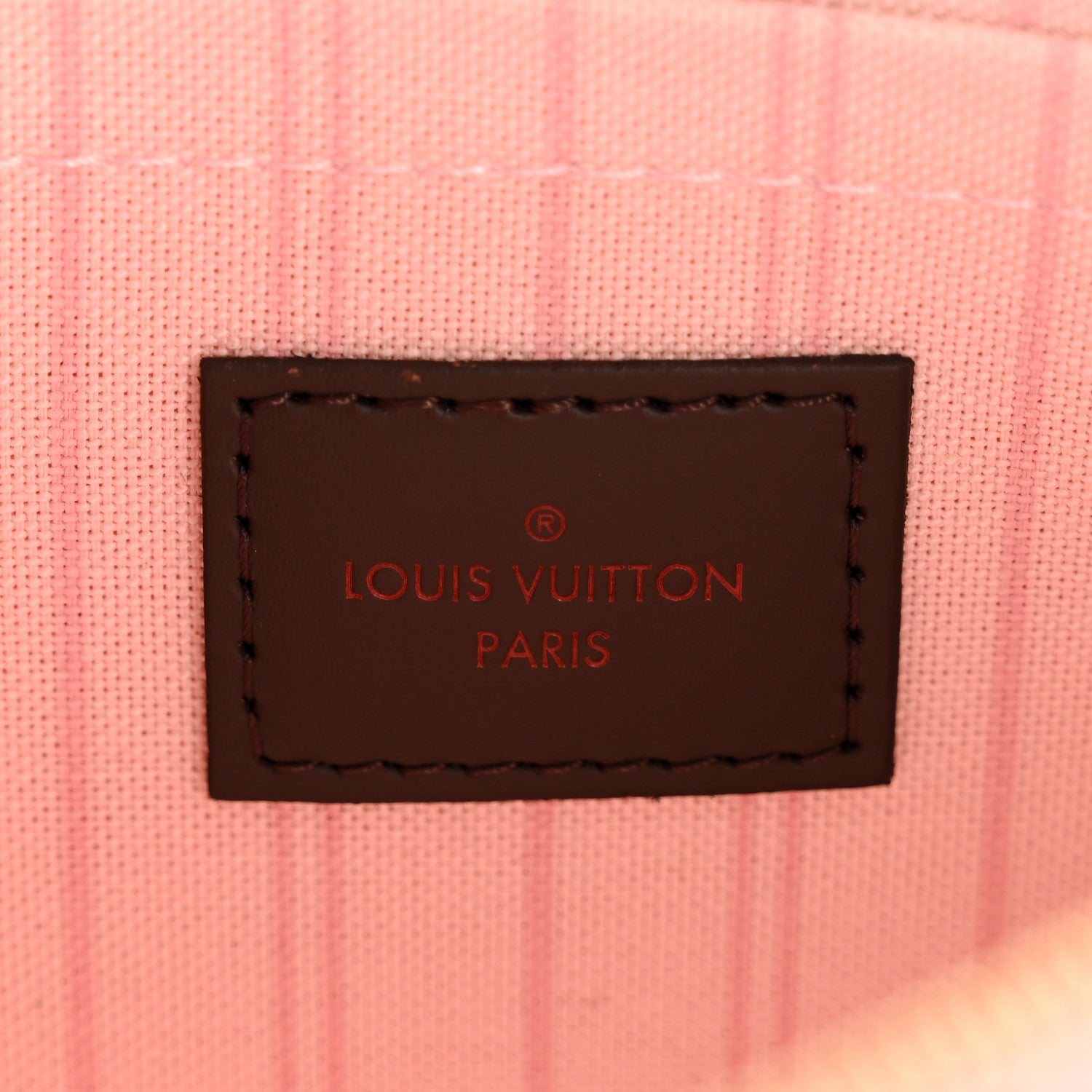 Louis Vuitton Damier Ebene Neverfull MM GM Pochette Rose Ballerine 6 of 9
