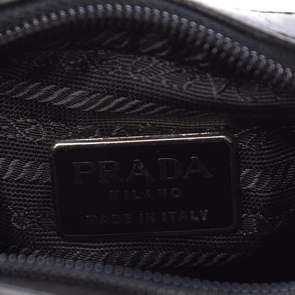 Prada Tessuto Nylon Glace Calfskin Crossbody Bag Black 6 of 11