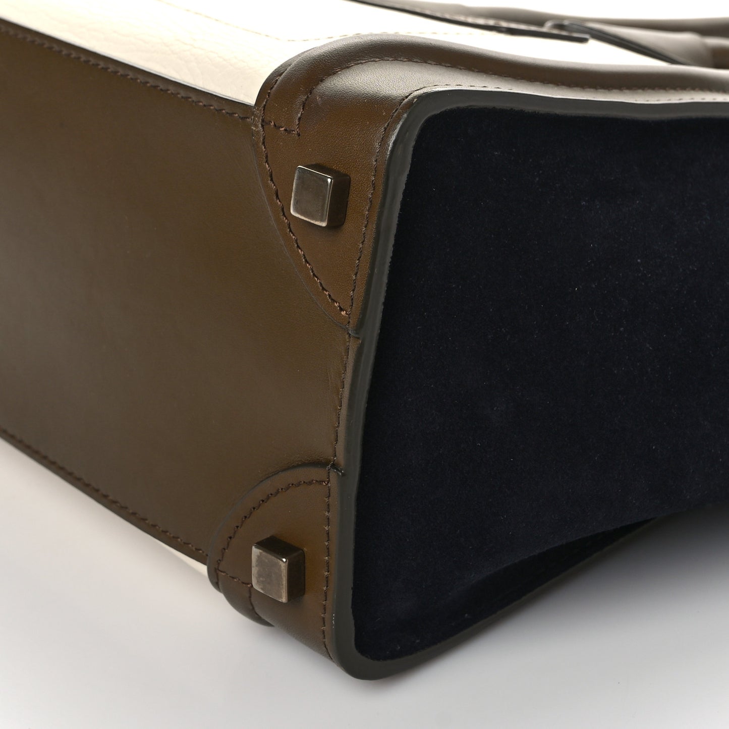 Velluto Smooth Calfskin Suede Micro Tri-Color Luggage