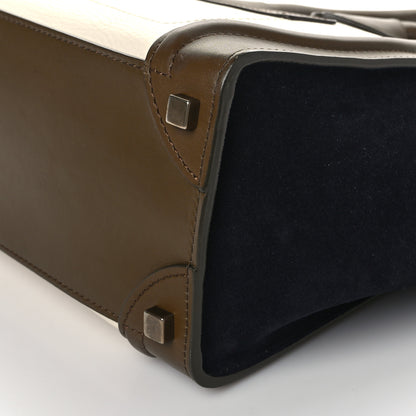 Celine Velluto Smooth Calfskin Suede Micro Tri-Color Luggage 8 of 9