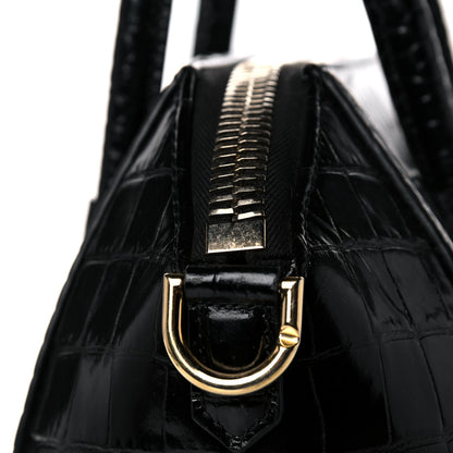 Givenchy Calfskin Crocodile Embossed Small Antigona Black 14 of 18