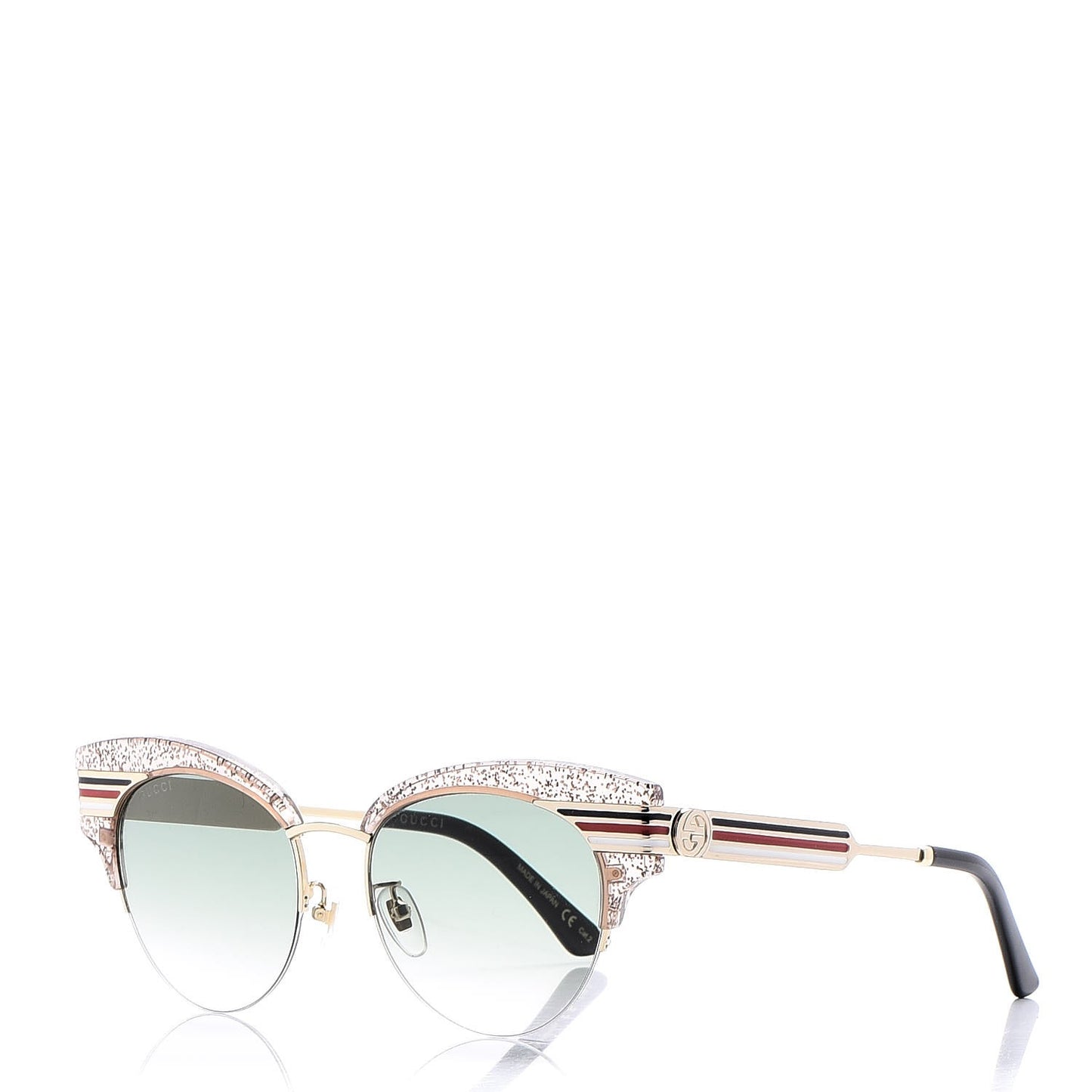 Glitter Cat Eye Sunglasses GG0283S Beige