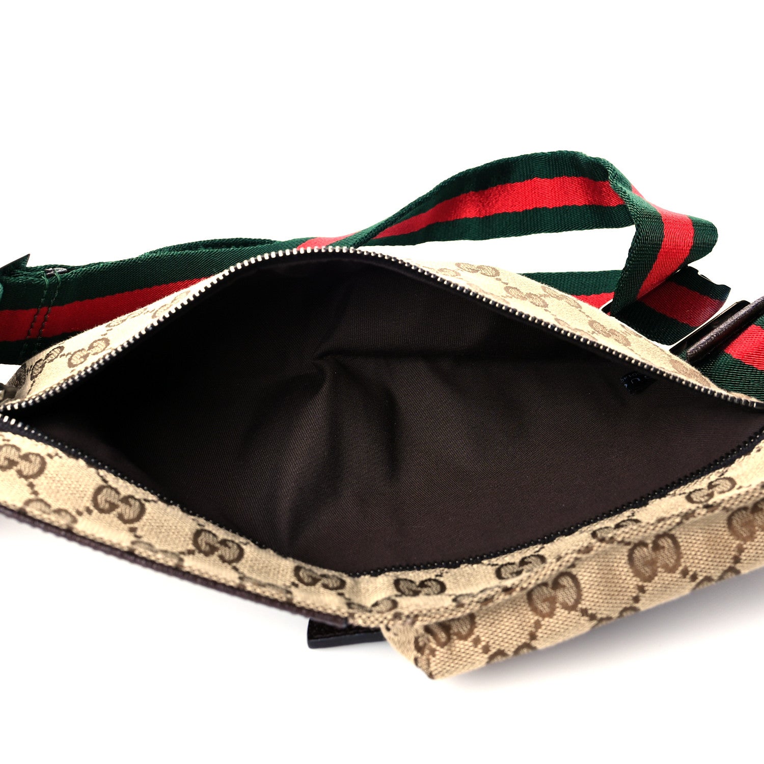 Gucci Monogram Web Belt Bag Dark Brown 5 of 10