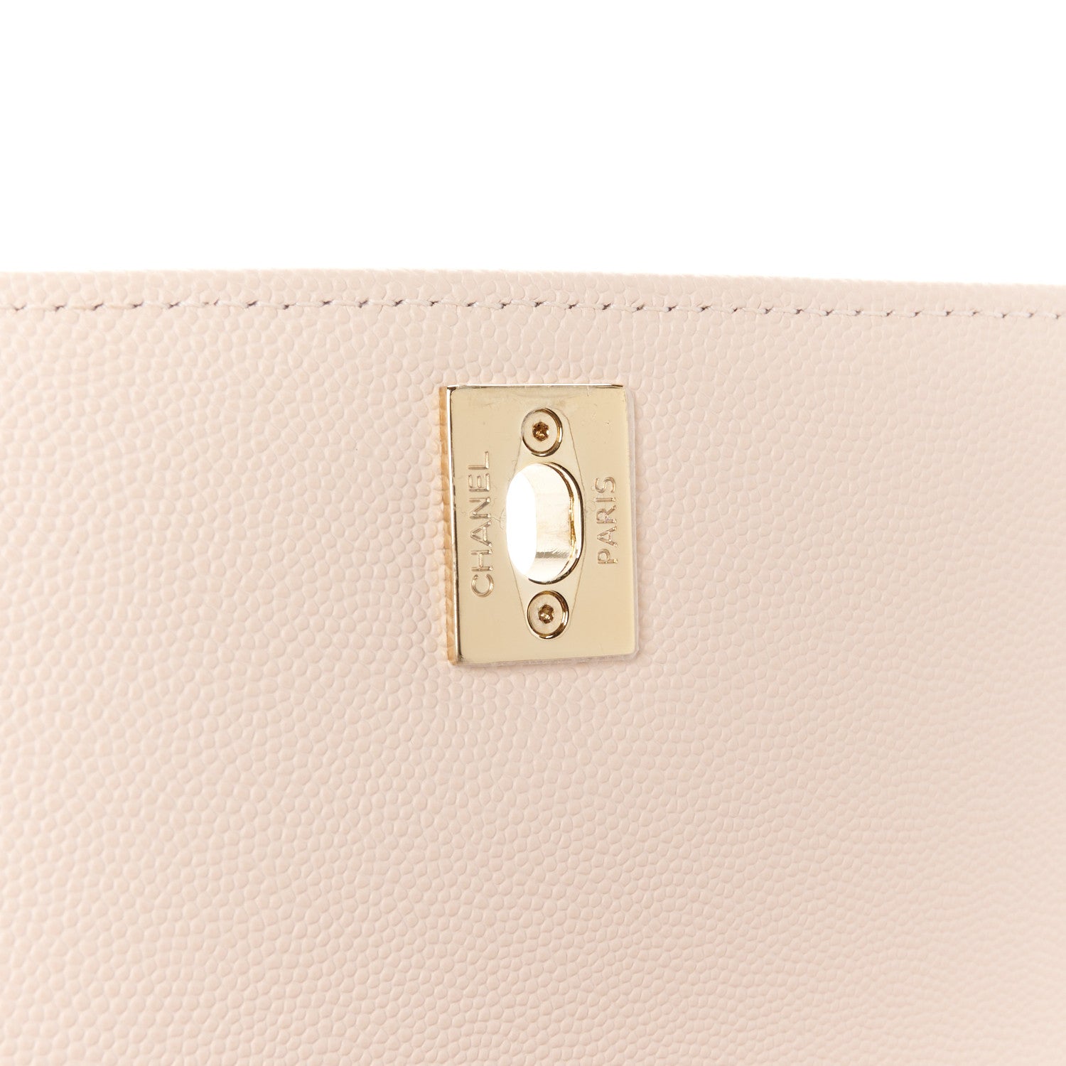 Chanel Caviar Lizard Embossed Chevron Quilted Mini Coco Handle Flap Light Pink 6 of 12