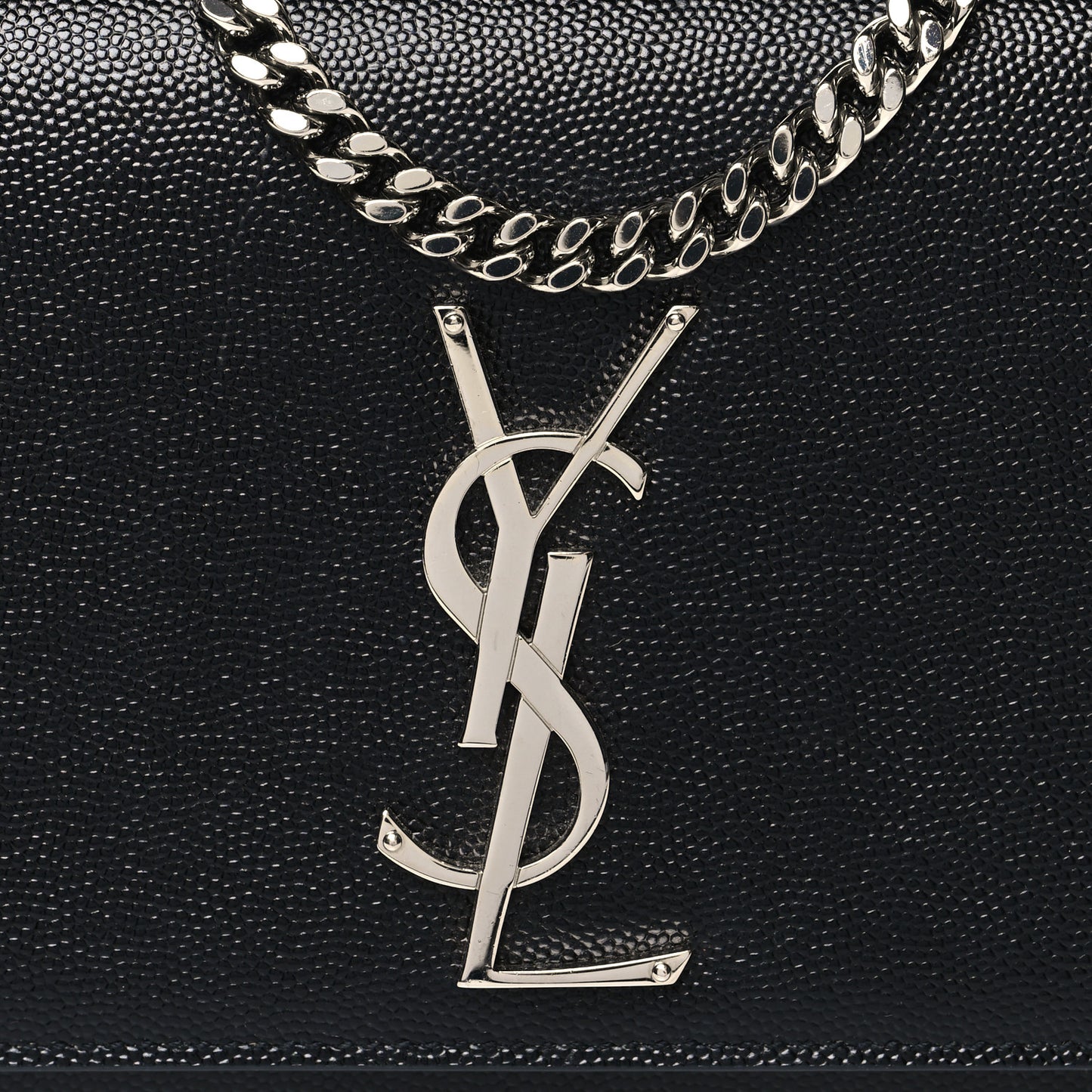 Grain De Poudre Small Monogram Kate Satchel Black