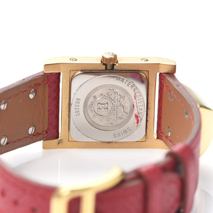 Hermes Stainless Steel Courchevel 23mm Medor Quartz Watch Rouge 4 of 6