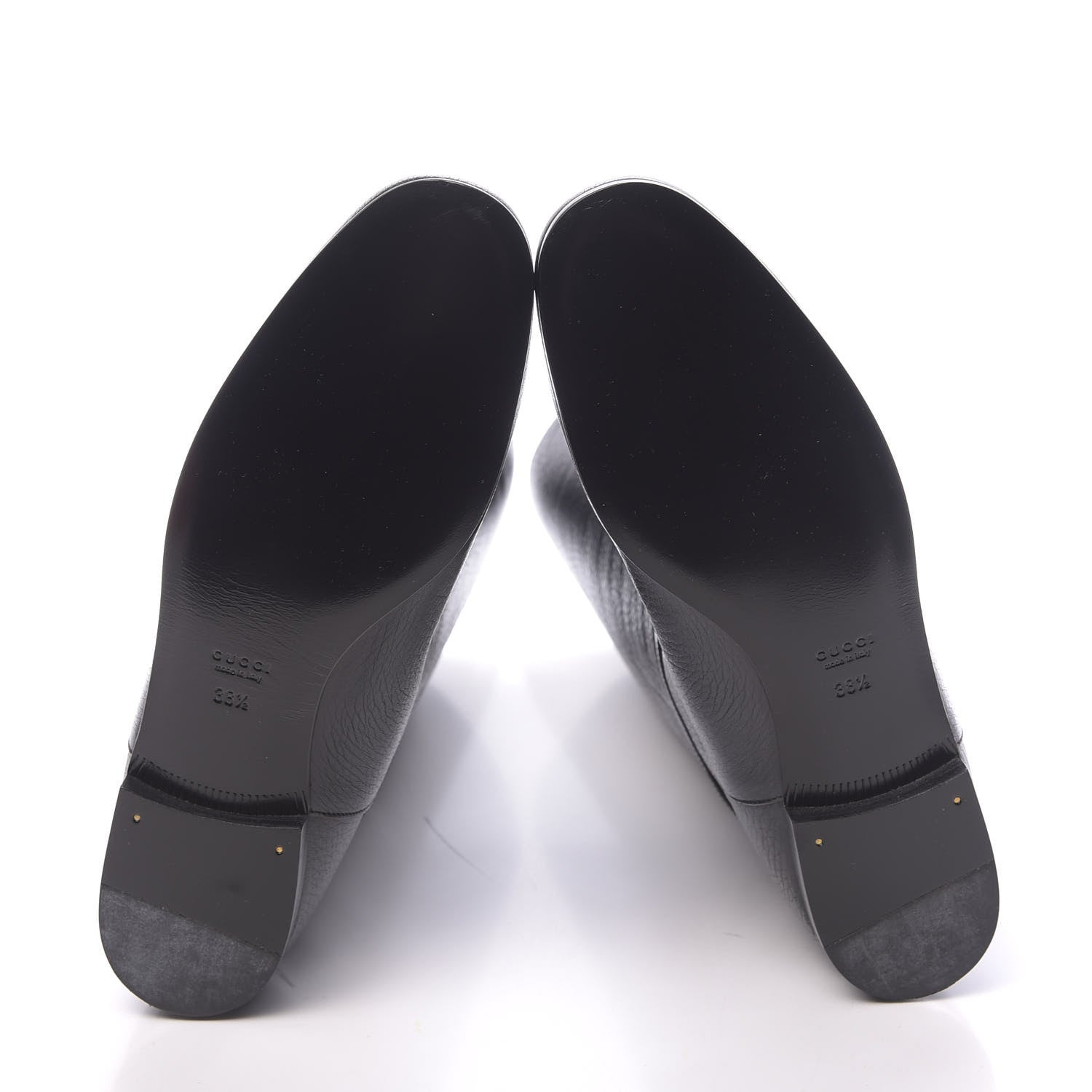 Gucci Calfskin Interlocking G Sachalin Riding Boots 38.5 Black 5 of 8