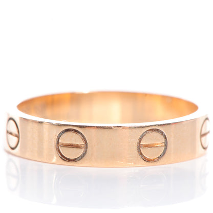 Cartier 18K Pink Gold 3.5mm LOVE Wedding Band Ring 50 5.25 4 of 5