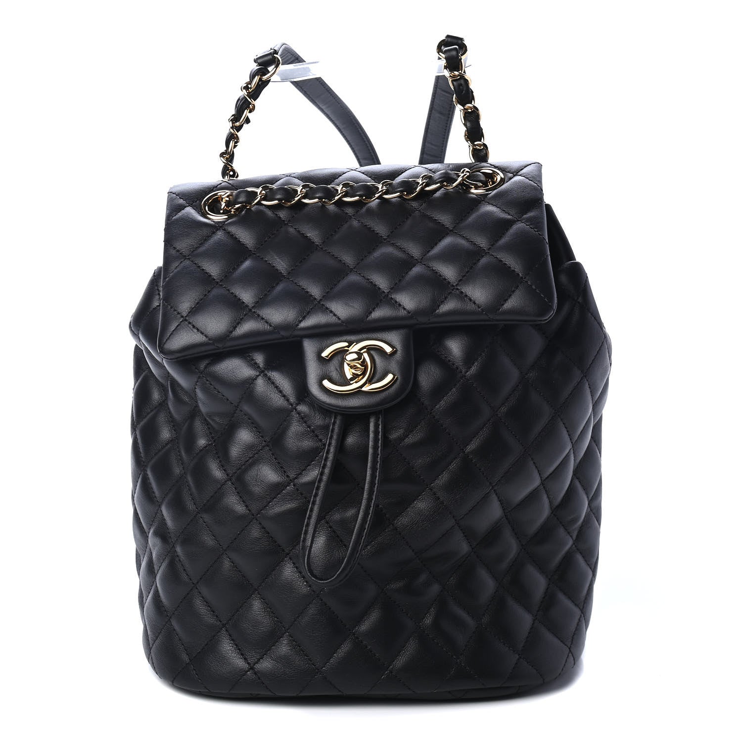 Chanel Calfskin Quilted Small Urban Spirit Backpack Black 1 of 4