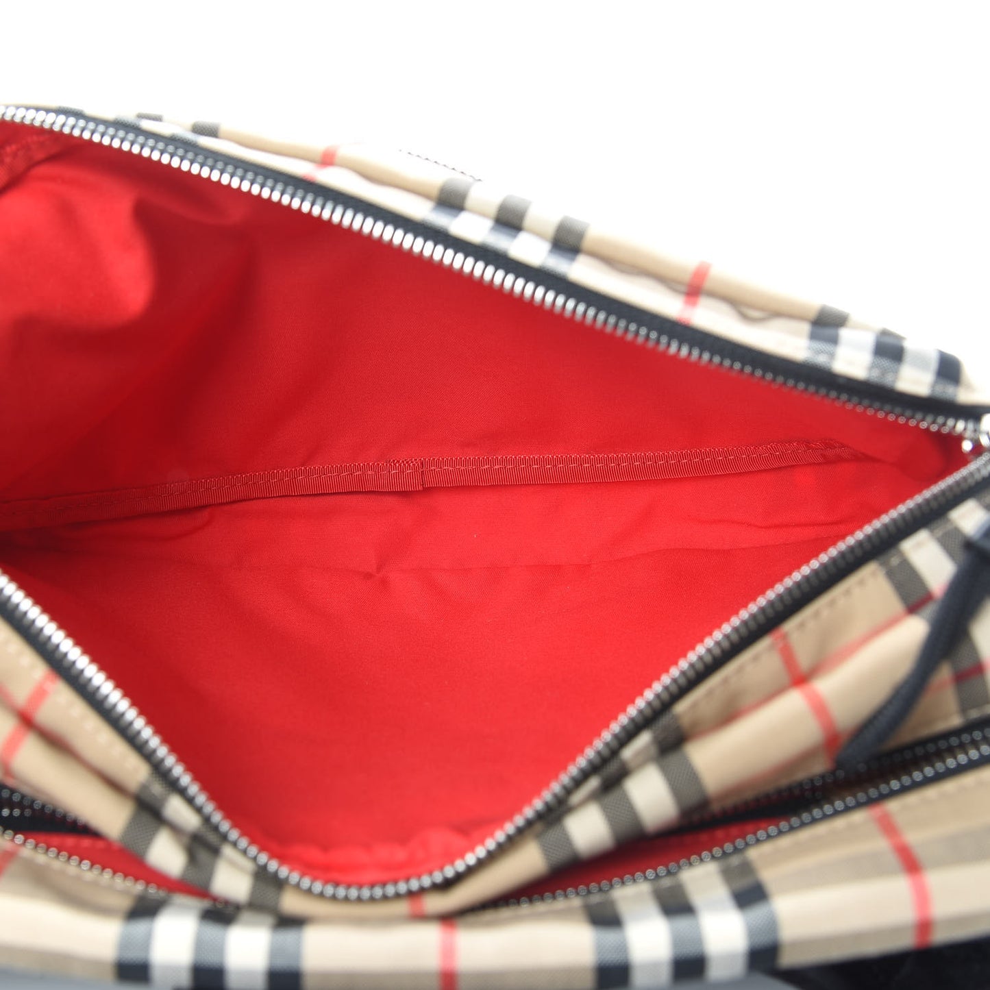 Cotton Vintage Check Large Cannon Bum Bag Archive Beige