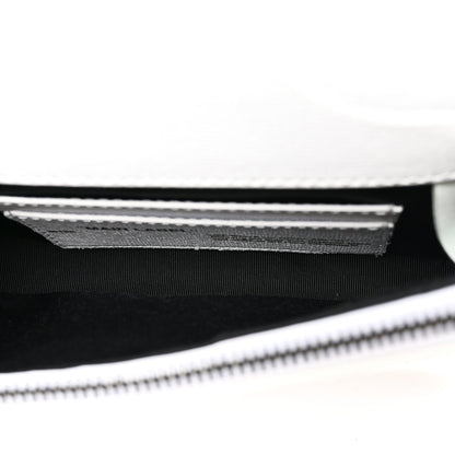 Off-White Calfskin Mini Binder Clip Bag White 5 of 15