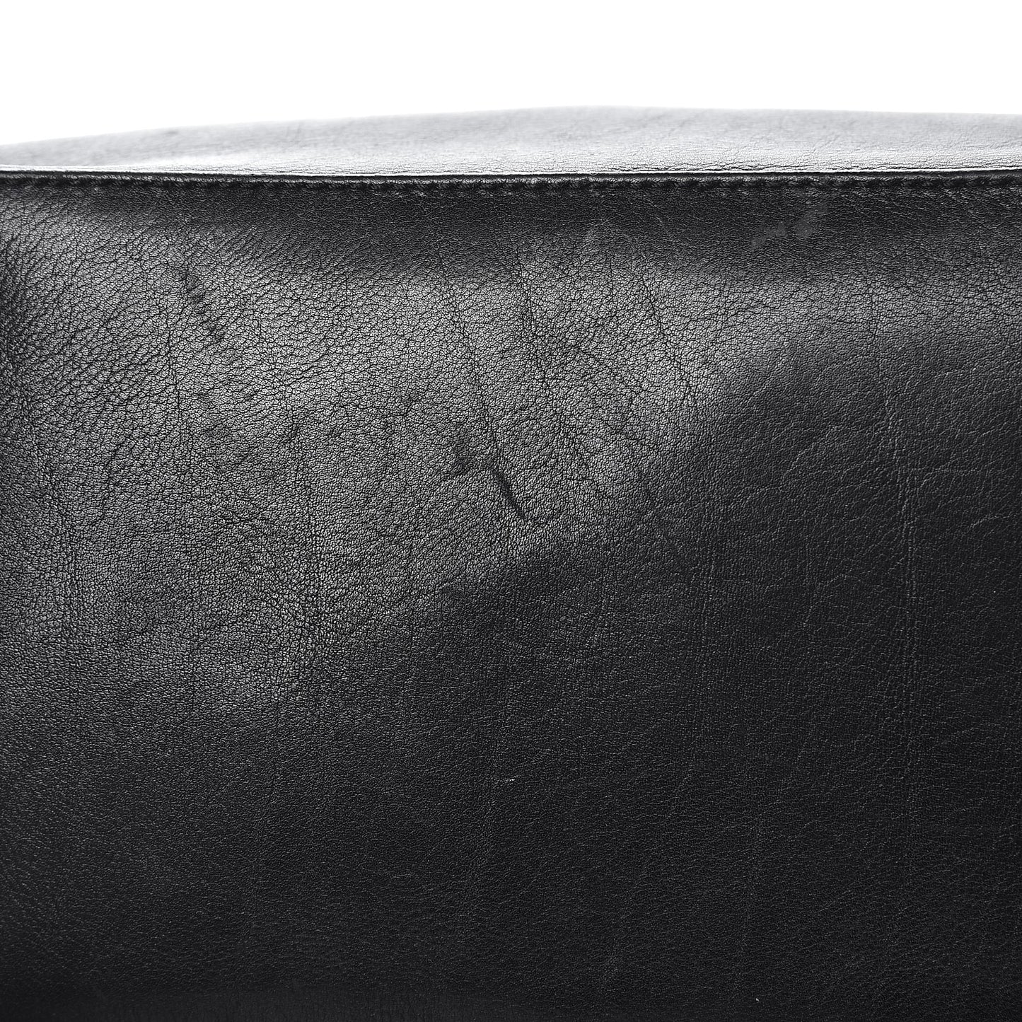 Soft Calf Shopping Tote Black