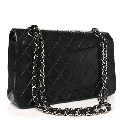Chanel Lambskin Quilted Medium Double Flap Black 3 of 12