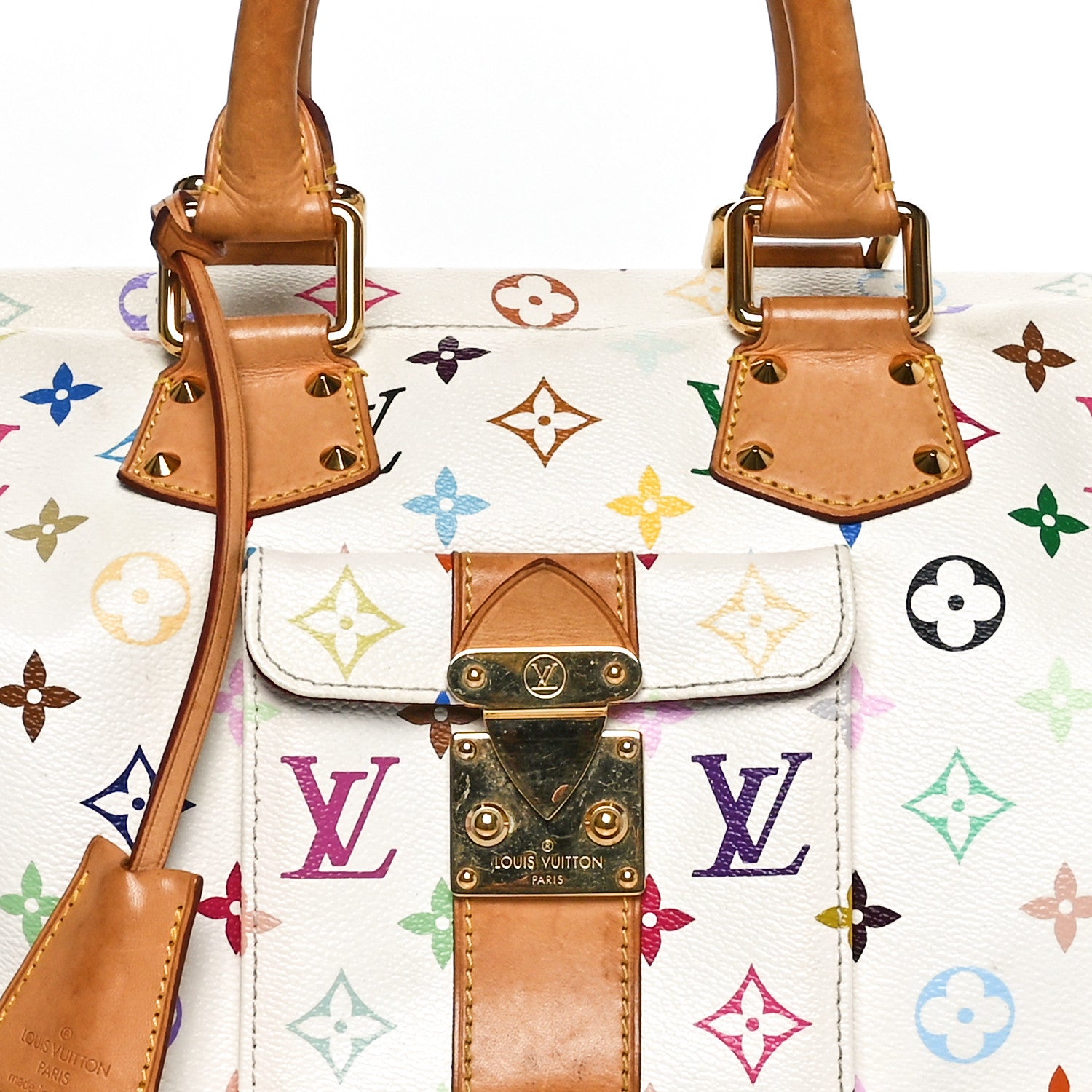 Louis Vuitton Monogram Multicolor Speedy 30 White 7 of 9