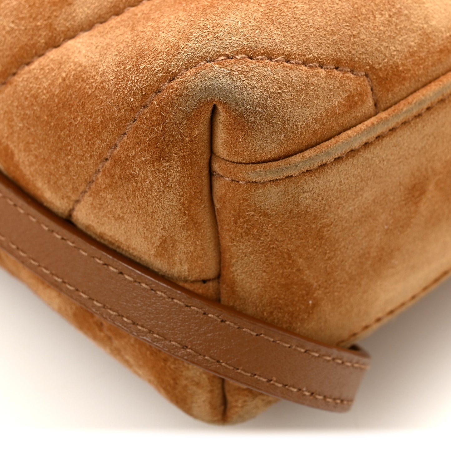 Suede Toy Loulou Shoulder Bag Cinnamon