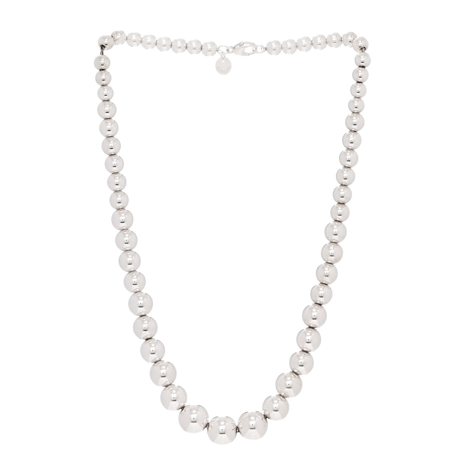 Tiffany Sterling Silver HardWear Graduated Ball Necklace 3 of 5