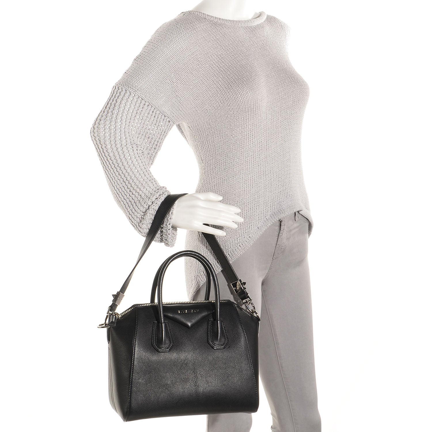 Givenchy Sugar Goatskin Small Antigona Black 2 of 12