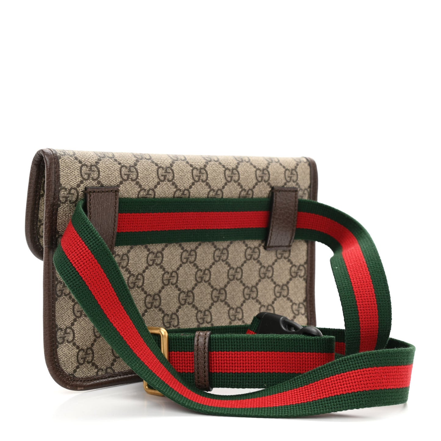 GG Supreme Monogram Neo Vintage Web Belt Bag Brown