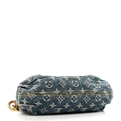 Louis Vuitton Monogram Denim Mini Pleaty Blue 4 of 10