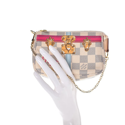 Louis Vuitton Damier Azur Summer Trunks Hawaii Mini Pochette Accessories 2 of 8
