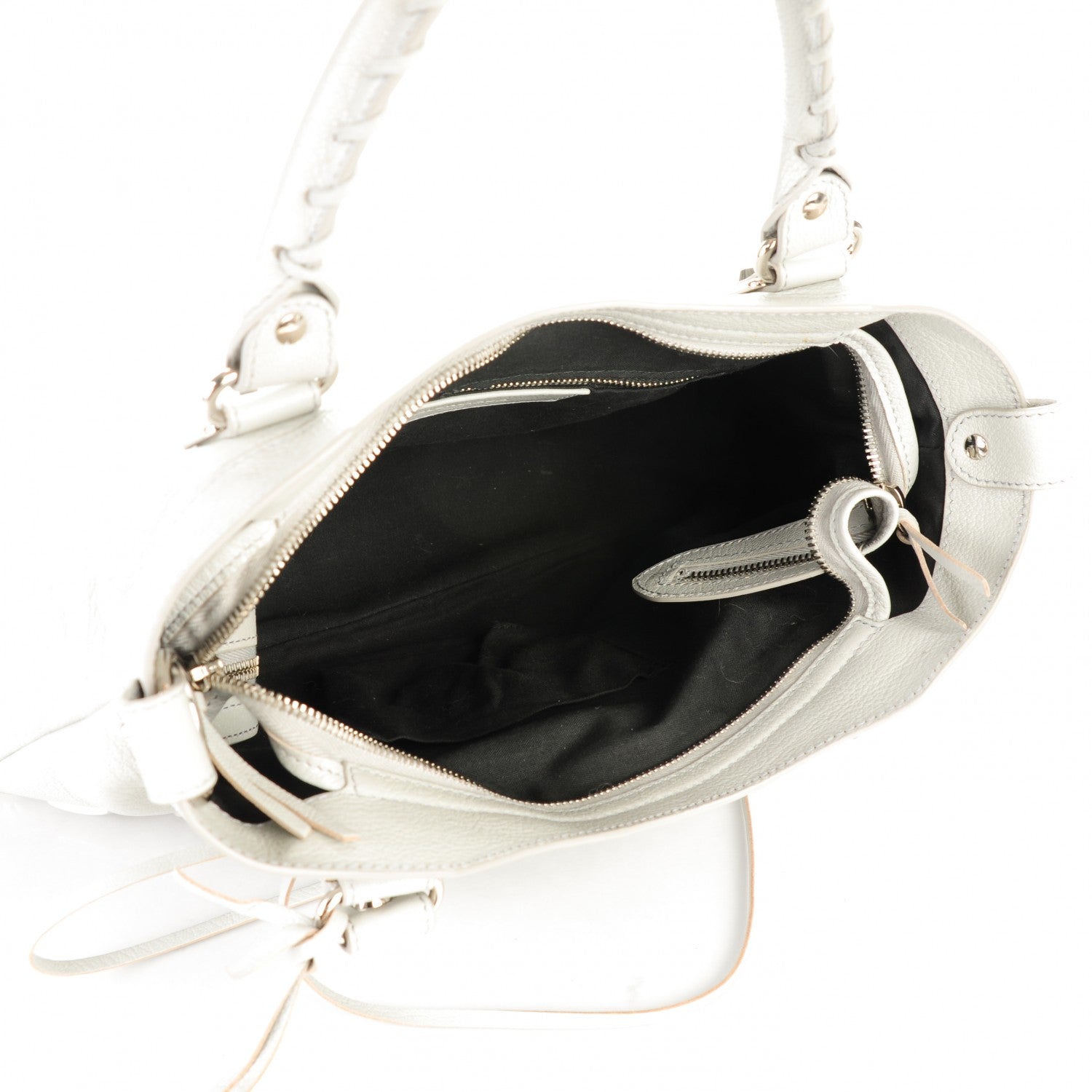 Balenciaga Chevre Silver Metallic Edge Hardware Town Gris Perle 4 of 6