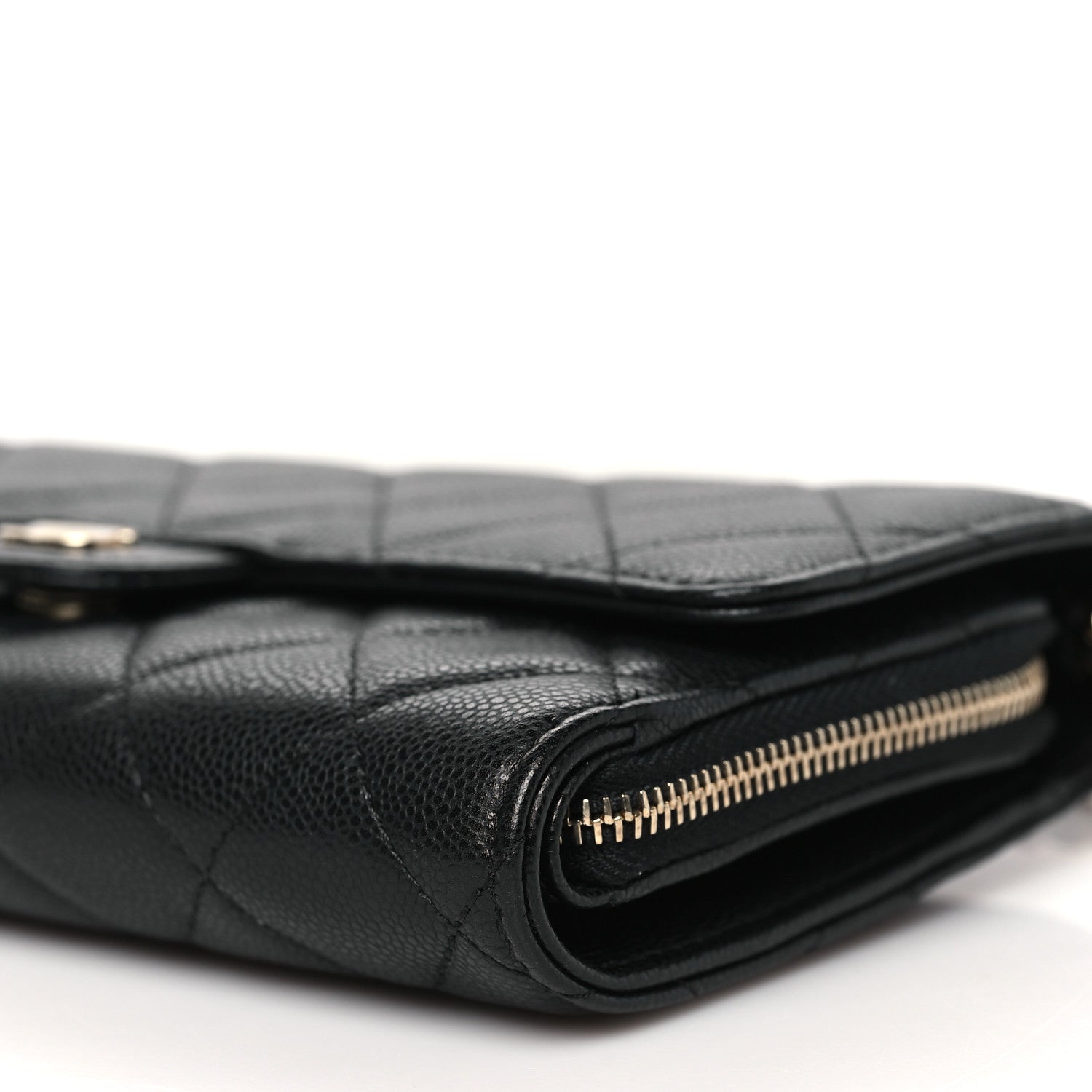 Chanel Caviar Quilted Phone Holder Wallet on Removable Chain Black 12 of 12