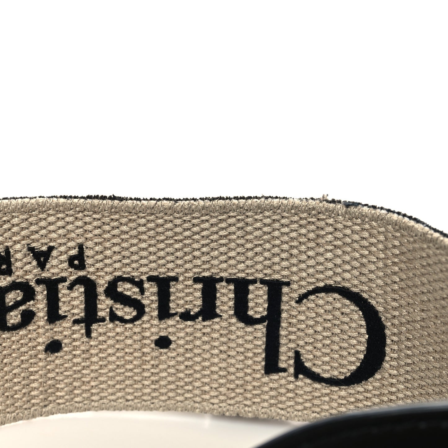 Canvas Embroidered Shoulder Strap Blue