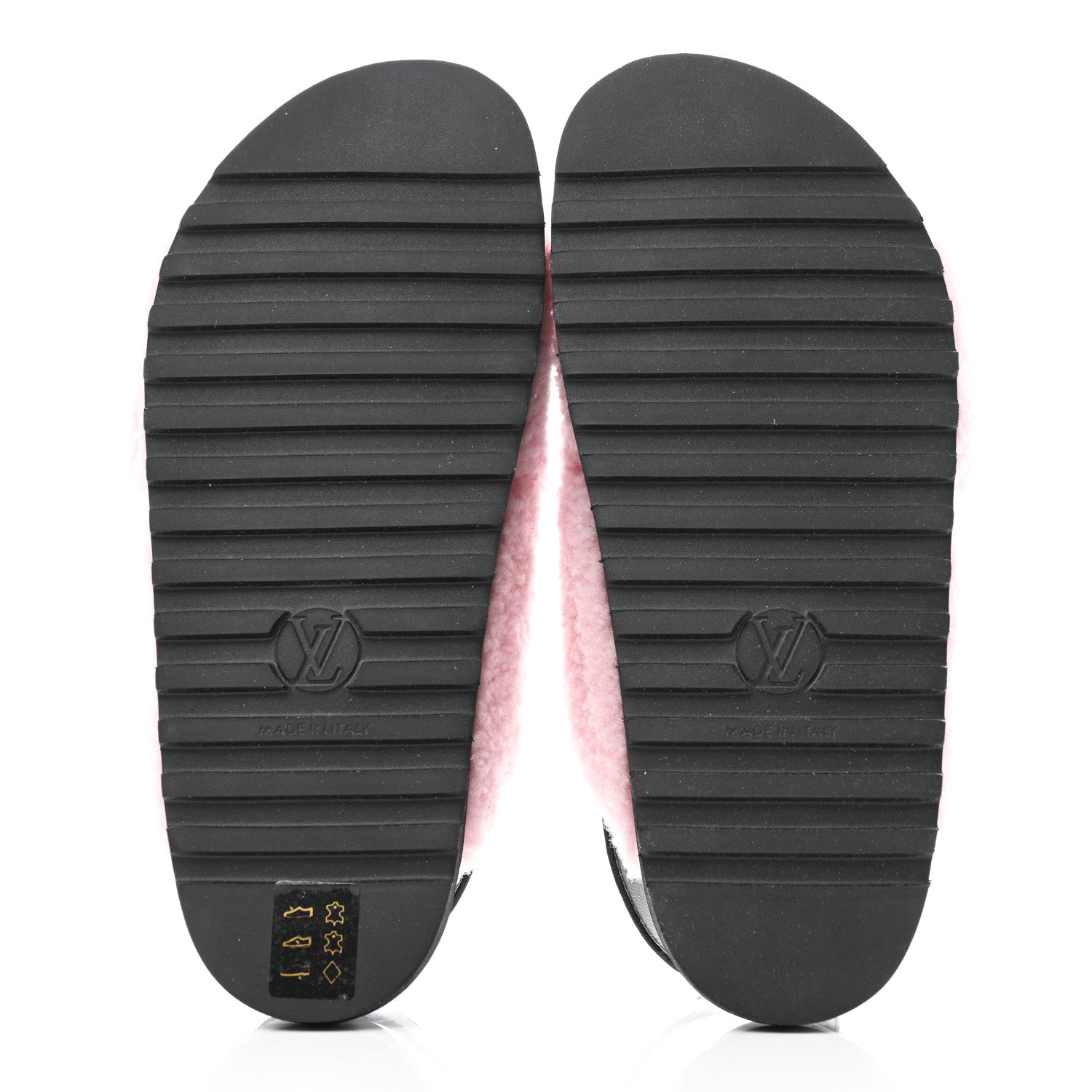 Louis Vuitton Shearling Paseo Flat Comfort Sandal 37 Pink 5 of 10