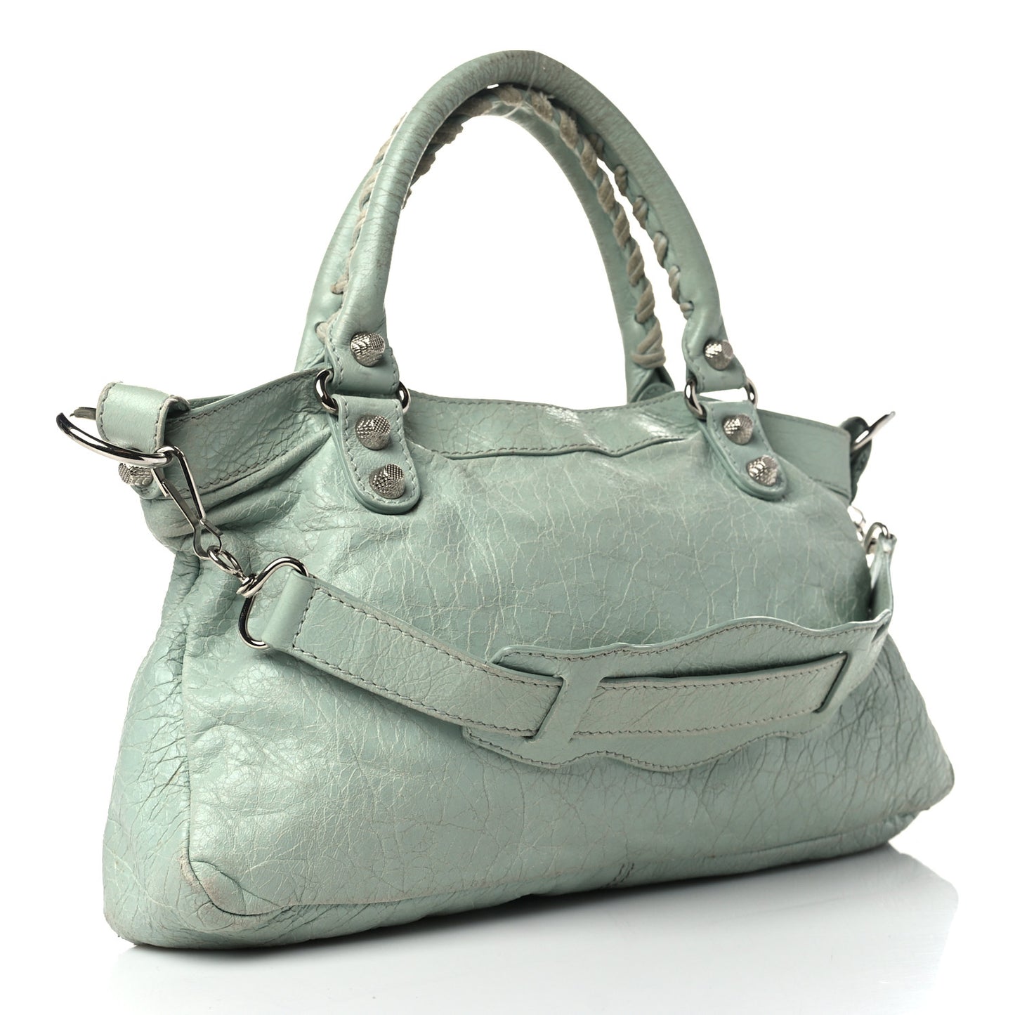 Agneau Giant 12 Silver Hardware First Vert Jade